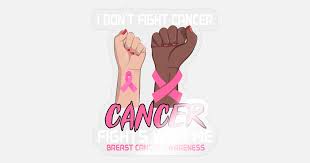 hand pink ribbon fun t cancer