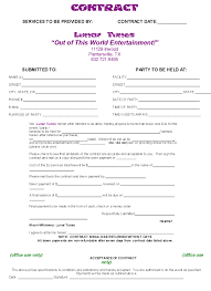 Form Samples Wedding Contract Free Planner Templateaphy Agreement