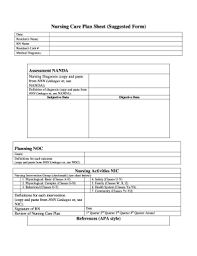 care plan templates in ms word doc