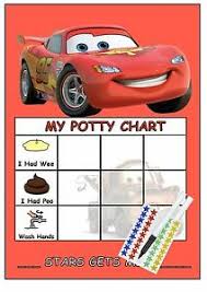 Details About Toilet Reward Chart Star Stickers Disneys Cars Toilet Or Potty Rewards
