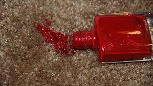 how to get nail polish out of carpets