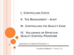 Ppt Controlling Cost Management Audit Controlling Quality