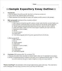 Expository Essay Outline Pdf Writings And Essays Corner