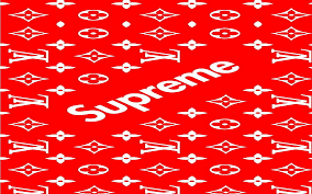 lv supreme logo hd wallpaper