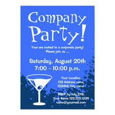 Corporate Party Invitations Company Invites