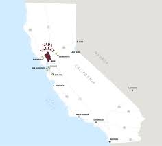 napa valley map of california wine