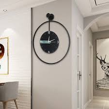 Large Metal Wall Clock Decorative