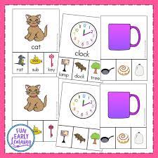 The top part of each card has a bright, clear picture and word. Rhyming Clip Cards Cvc Words And More For Phonemic Awareness