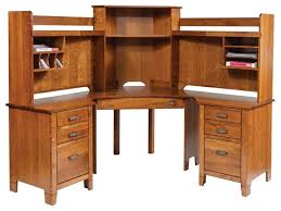 This office set comprises a corner computer desk with hutch and a complementary cabinet. Jacobsville Compact Corner Computer Desk Hutch Geitgey S Amish Country Furnishings
