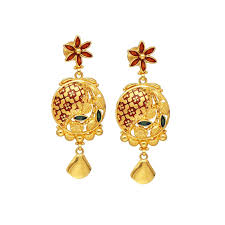 vaibhav jewellers 22k plain gold dubai fancy hangings 105vg7751