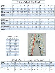 Childrens Leggings Sewing Pattern Sizes 1 12 Years For Boys And Girls