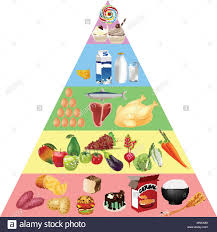 Food Pyramid Chart Stock Photos Food Pyramid Chart Stock