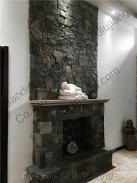 Stacked Stone Fireplace Dry Wall Stone