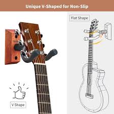 Neboic 3 Pack Guitar Wall Mount Wood