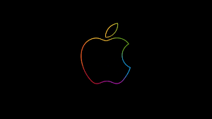 apple logo colorful wallpaper iphone
