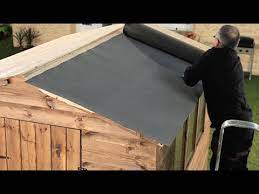 how to felt a shed roof refelting a