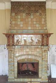 Beautiful Antique Art Nouveau Fireplace