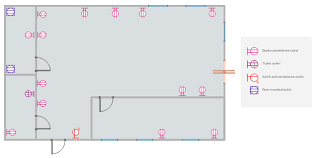 Cafe Electrical Floor Plan Design