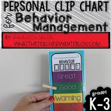 Personal Clip Chart And Behavior Management Plan