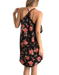 Buy Black Ruffle Floral Dress Eyeshadow Pina Court