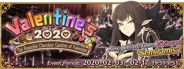 Valentine's 2020 - The Bountiful Chocolate Gardens of Valentine | Fate  Grand Order Wiki - GamePress