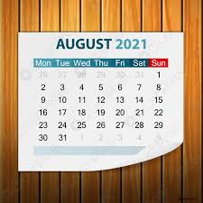 This event will be offered in both english and spanish. Kalender August 2021 Auf Holz Stock Vektorgrafi Crushpixel