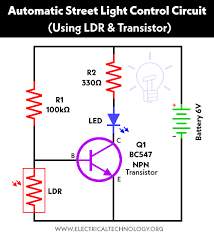 Automatic Street Light Control Circuit