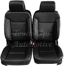 Silver Leather Seat Covers Kit