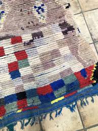 moroccan boucherouite rag rug square