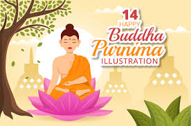 14 happy buddha purnima ilration