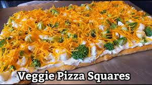 veggie pizza squares how to make