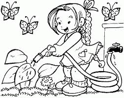 Make a coloring book with village plantation for one click. Planting Coloring Pages Coloring Home