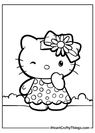 When we think of october holidays, most of us think of halloween. Hello Kitty Coloring Pages Cute And 100 Free 2021