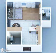 interior design of 1 bedroom apartment