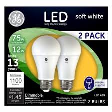 Ge Led Light Bulbs Frosted Soft White