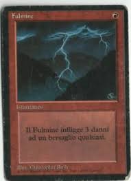 Lightning Bolt Fbb Revised Italian Mtg Hp Black Border Ebay