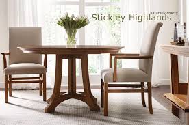 Leopold stickley cherry valley dining room set including table, 6 chairs tea cart. Stickley Highlands Round Pedestal Table Traditions At Home Breakfast Nook Table Furniture Dining Table Stickley Furniture Dining Tables