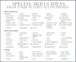Skills To Put On An Acting Resume Socialum Co