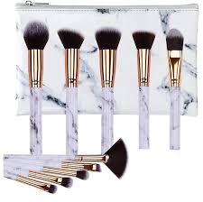 10 pack professional makeup brush set