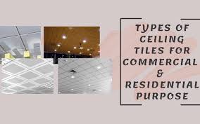 types of ceiling tiles for commercial