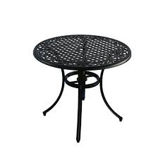 black round garden dining table