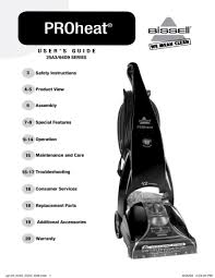 bissell carpet cleaner 64d9 user manual