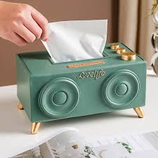 Retro Speaker Inspired Tissue Box
