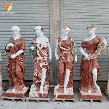 Red Marble Garden Statues Mlms 057
