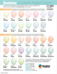 Qualatex Custom Colour Charts Wholesale Balloons And Party