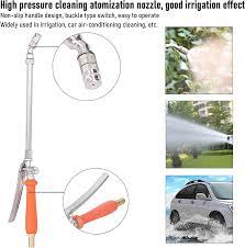 Garden Hose Nozzles, 18.2in High Pressure Water Sprayer Kit Buckle Type  Design Adjustable Cleaning Hose Nozzle for Garden Irrigation Car Washing :  Amazon.co.uk: Garden