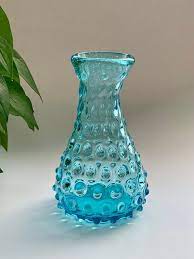 Blue Hobnail 6 5 Vase Azure