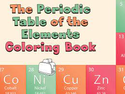 Intro to chemistry coloring workbook издательство: Periodic Table Of The Elements Coloring Book Chemviews Magazine Chemistryviews