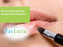 removing lip liner stains from clothes