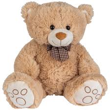 43cm sitting teddy bear brown